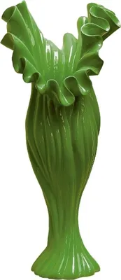 Produktbild von Casa Padrino Designer Blumenvase Grün B. 24 cm Höhe 60 cm - Dekovase