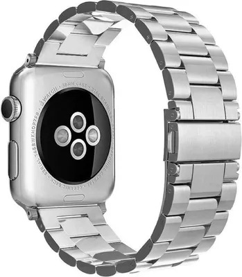 Produktbild von Go Go Gadget – 38 mm silberner Edelstahl – geeignet für Apple Watch – Edelstahlarmband – Uhr – Smartwatch