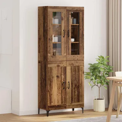 Produktbild von vidaXL Highboard Altholz 69,5 x 34 x 180 cm Holzwerkstoff