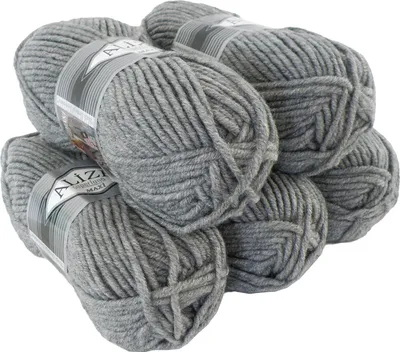 Produktbild von 500g Strickgarn Strickwolle Alize Superlana Maxi 25% Wolle, Farbwahl