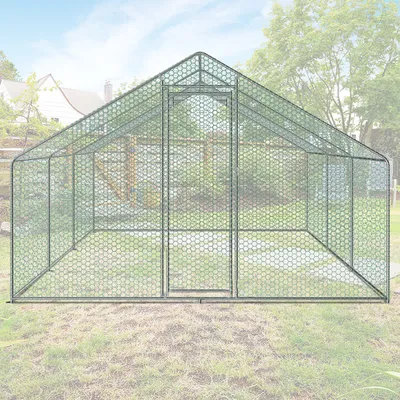 Immagine prodotto di Pollaio 3x6x2m Casa del pollame Gabbia Recinto all'aperto Pollaio Impermeabile per pollame