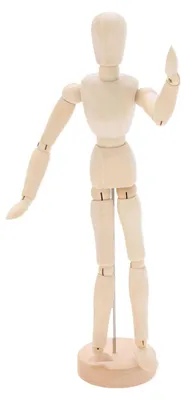 Zdjęcie produktu dla Drewniana lalka do rysowania, 33 cm
