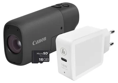 Produktbild von Canon PowerShot Zoom schwarz Essential Kit