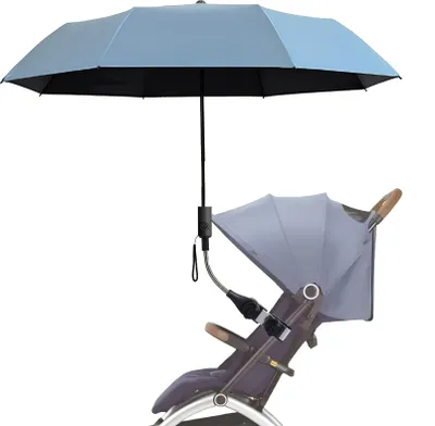 Produktbild von Kinderwagenschirm,Verstellbarer Sonnenschirm für den Strand,Sonnenschirm,Angelschirm,Sonnenschirm,Universalschirmzubehör,Stuhl,90 cm