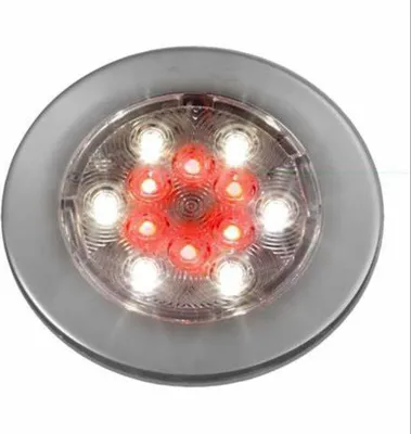 Immagine prodotto di Lampada LED 4" bianco/rosso per interni ed esterni Attwood 6348SS1