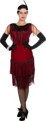 Produktbild von 20er Jahre Abendkleid bordeaux Größe: 40