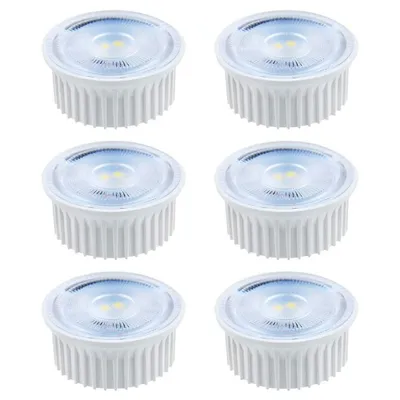 Produktbild von 6 x LED Leuchtmittel Modul 5W Linse 230V 2cm flach warmweiß 3000K flood 38°