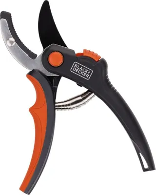 Immagine prodotto di BLACK+DECKER Cesoie Capacità di taglio 14 Ø Lama in acciaio temprato Manico con impugnatura morbida 20 x 6 x 1,6 cm Forbici per fiori Forbici per giardino Forbici per siepi