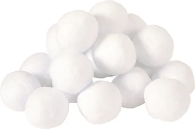 Obrázok produktu pre EDUPLAY 170331 Snehové gule, Ø 7,5 cm, biele (balenie po 20 ks)