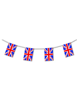 Produktbild von Union Jack Partygirlande Großbritannien 5m - Einheitsgröße
