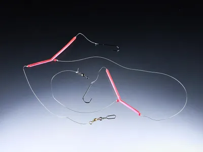 Produktbild von Balzer Naturködersystem Pink Tube 1m - Brandungsvorfach
