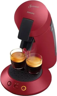Image de Cafetière à dosette 1bar 1450w rouge - Philips - CSA210/91 - senseo original plus