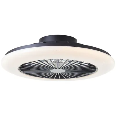 Produktbild von BRILLIANT LED Deckenleuchte mit Ventilator SALERNO | Ø 49cm | 40W 4700lm 3000 - 6500K | inkl. Fernbedienung | Kunststoff/Metall