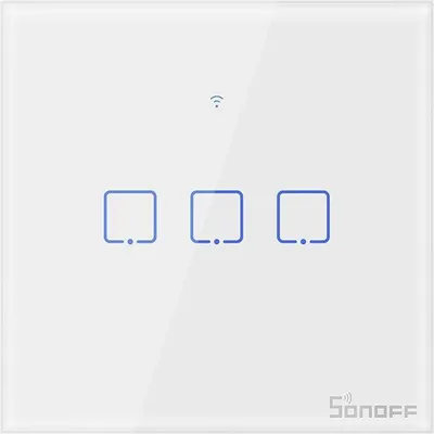 Produktbild von SONOFF T0EU3C WiFi Smart Wandschalter - 3 Taster