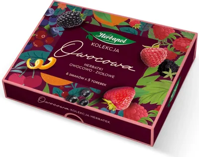 Produktbild von Fruchtteesammlung 30 Beutel 6 Geschmacksrichtungen