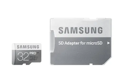Produktbild von Samsung microSDHC Speicherkarte PRO 32 GB mit SD Adapter