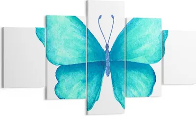 Produktbild von Bild auf Leinwand - Leinwandbild - Schmetterlinge Fliegen Kindheit Sommer - 125x70cm - Wand Bild - Wanddeko - Leinwanddruck - Bilder - Kunstdruck - Leinwand bilder - Wandkunst - EA125x70-2899