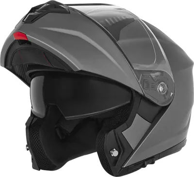 Produktbild von Klapphelm Motorrad NOX N968 XXL mit Sonnenblende - Matt Titanfarbe