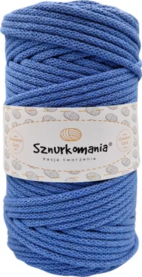Zdjęcie produktu dla Sznurek bawełniany z rdzeniem 5mm 100m, przędza do makramy, sznurek do makramy, sznurek szydełkowy, sznurek 5mm, pleciony sznurek bawełniany,
