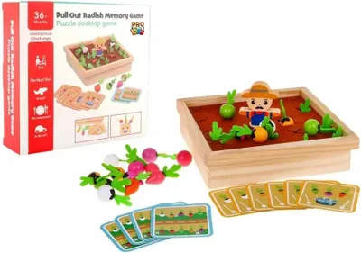 Produktbild von Holz-Memory „Gemüsegarten“ – Pro Kids
