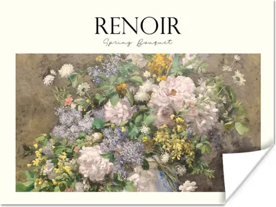 Produktbild von MuchoWow® Poster Kunst - Blumen - Renoir 160x120 cm - Foto Plakat