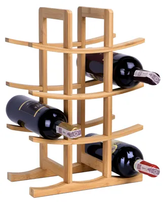 Produktbild von Weinregal Todgar aus Bambus für 12 Flaschen, H 42 x B 29 x T 16 cm