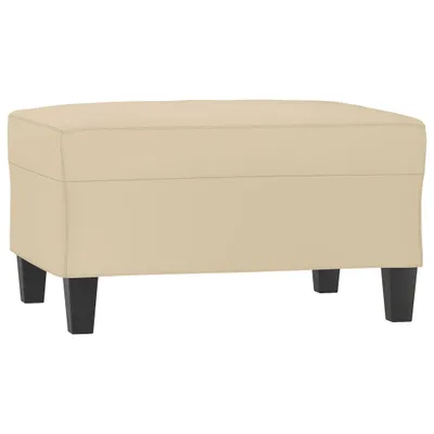 Produktbild von vidaXL Fußhocker Creme 70x55x41 cm Mikrofasergewebe