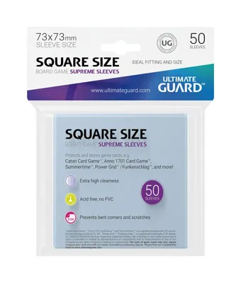 Produktbild von Ultimate Guard Supreme Sleeves für Brettspielkarten Quadratisch (50)