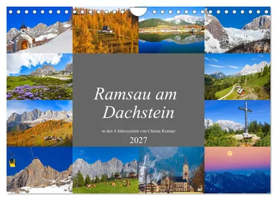 Produktbild von Ramsau am Dachstein (Wandkalender 2027 DIN A4 quer), CALVENDO Monatskalender