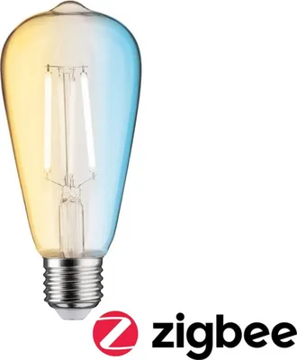 Produktbild von Paulmann Smart LED Leuchtmittel Edison ST64 7W = 60W E27 klar 806lm CCT 2200K - 6500K dimmbar ZigBee