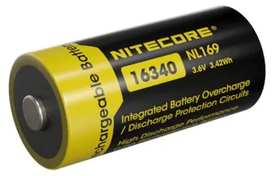 Immagine prodotto di NiteCore CR123A 16340 Batteria agli ioni di litio 950mAH NL169
