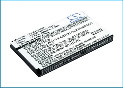 Image de TECHTEK Batterie compatible avec [ZTE] V190, V260, V270, V280, V290, V300, V617, V716, V717 remplace Li3706T42P3h533251