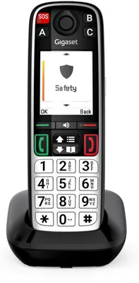 Produktbild von Gigaset EASY 500 Dect-Ladebasis mit 1 x Handset (SOS / LS life style) - schwarz