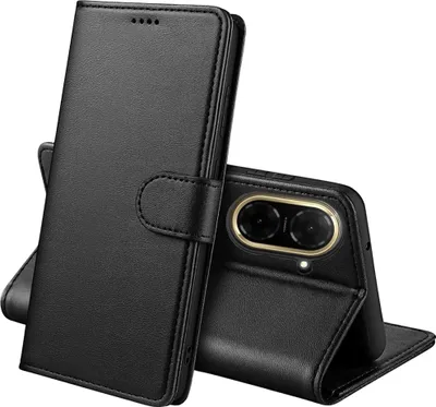 Produktbild von Hülle für Xiaomi Redmi A5 4G (EU Version) - Schwarze Brieftasche Klappe Magnetisiert Aufbewahrung Karten Handyhülle Phonillico®