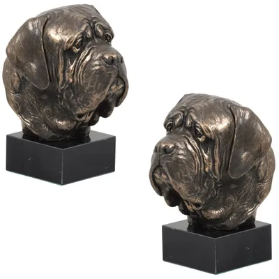 Image de Art-Dog Buste – Mastiff – moulage en poudre de bronze et résine