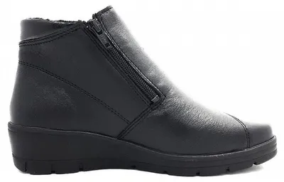 Imagen del producto de Aco Hellica 04: Zapatos de mujer, tipo bota, con cremallera, color negro, para uso casual