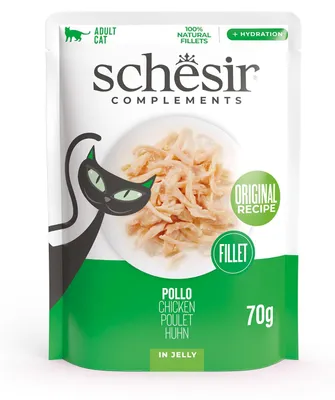 Productafbeelding van SCHESIR Kipfilet in gelatine - natvoer voor katten - 70g