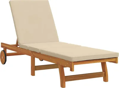 Produktbild von vidaXL Sonnenliege Braun 199 x 63 x 85 cm Massivholz Akazie