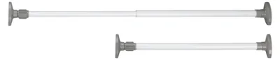 Teleskop-Klemmstange 47-80 cm, Metall, weiß