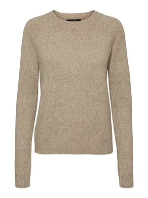 Produktbild von Vero Moda 10201022_4863_633097_65, Pullover, Weiblich, Braun, M, Max. shrinkage 5%; Wash with similar colours; Do not wring, Flat drying, Nicht bleichen