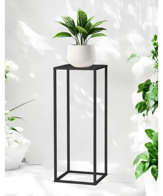 Immagine prodotto di Portapiante Supporto per piante Metallo - Nero - 80 cm di altezza