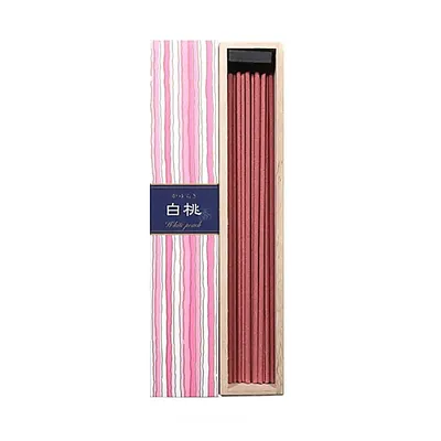 Obrázok produktu pre Kayuragi kadidlo biela broskyňa - 40 G; 14 cm