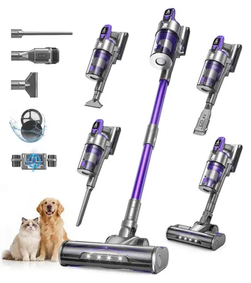 Immagine prodotto di X18 - Aspirapolvere portatile senza fili - Potenza di aspirazione: 33 kPa - Contenitore per la polvere: 1 litro - Filtro HEPA - Display LCD - Autonomia: 60 minuti