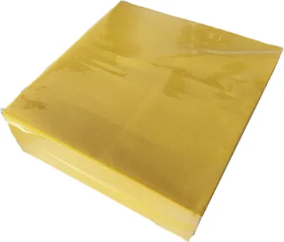 Obrázok produktu pre Hrubé koktailové obrúsky, 50 kusov, 55 g/m2, plátno podobné jednorazovým obrúskom pre nápojové bary, 40 cm, absorpčné veľké štvorcové obrúsky (žlté)