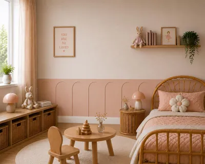 Produktbild von Bogen Wandpaneel | Überstreichbare Wanddekoration aus HDF | Modulares Wandpaneel für Kinderzimmer, Schlafzimmer & Wohnzimmer | 70 x 25 cm