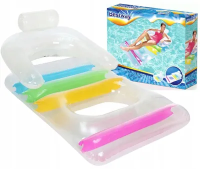 Produktbild von Bestway 43011 Aufblasbare Matratze mit Rückenlehne Wasserschlauchliege