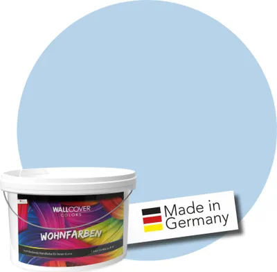 Produktbild von WALLCOVER Wandfarbe Grün Blau Hellblau Kinderzimmer Hochdeckend Klasse 1 Matt 2,