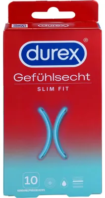 Produktbild von Durex 3062214, Männliches Kondom, Transparent, Latex, CE, 52,5 mm, 180 mm