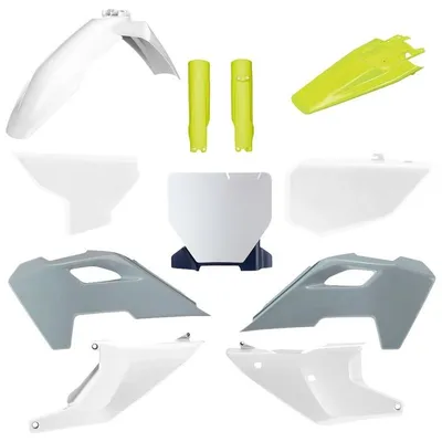Immagine prodotto di Kit di plastiche Polisport OEM grigio e bianco per Husqvarna TC/FC 2023-2025