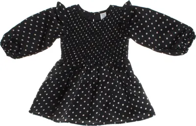 Produktbild von GAP Langärmliges, gerafftes Satinkleid für Mädchen 780172